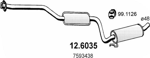 ASSO 12.6035 - Toba esapamet intermediara aaoparts.ro