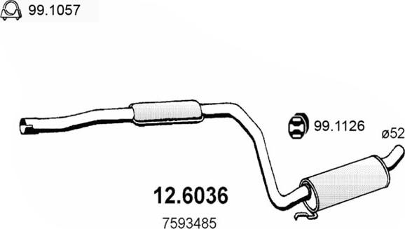 ASSO 12.6036 - Toba esapamet intermediara aaoparts.ro