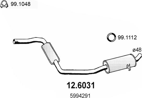 ASSO 12.6031 - Toba esapamet intermediara aaoparts.ro