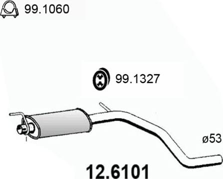ASSO 12.6101 - Toba esapamet intermediara aaoparts.ro