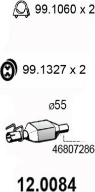 ASSO 12.0084 - Catalizator aaoparts.ro