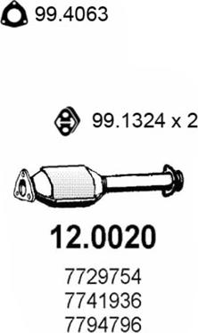ASSO 12.0020 - Catalizator aaoparts.ro