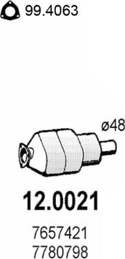 ASSO 12.0021 - Catalizator aaoparts.ro