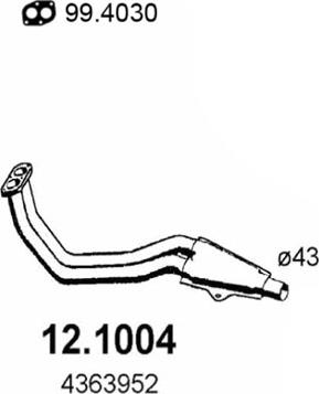 ASSO 12.1004 - Racord evacuare aaoparts.ro