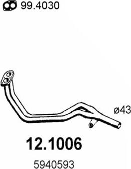 ASSO 12.1006 - Racord evacuare aaoparts.ro