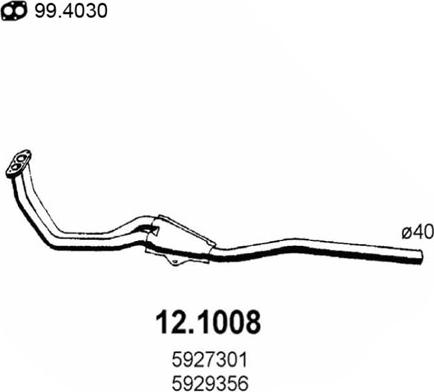 ASSO 12.1008 - Racord evacuare aaoparts.ro