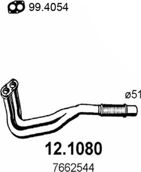 ASSO 12.1080 - Racord evacuare aaoparts.ro
