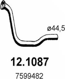 ASSO 12.1087 - Racord evacuare aaoparts.ro