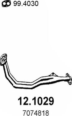 ASSO 12.1029 - Racord evacuare aaoparts.ro