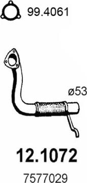 ASSO 12.1072 - Racord evacuare aaoparts.ro