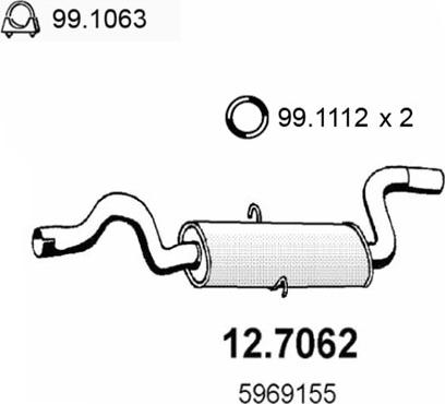 ASSO 12.7062 - Toba esapament finala aaoparts.ro