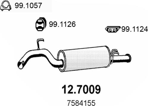 ASSO 12.7009 - Toba esapament finala aaoparts.ro