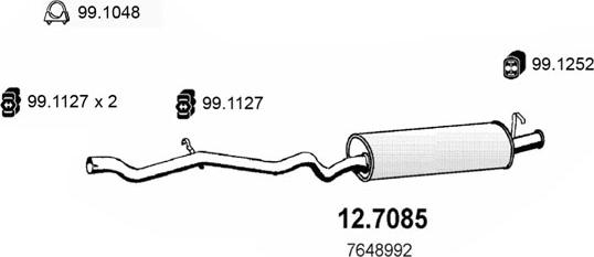 ASSO 12.7085 - Toba esapament finala aaoparts.ro