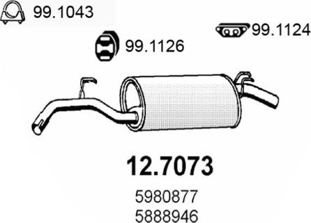 ASSO 12.7073 - Toba esapament finala aaoparts.ro