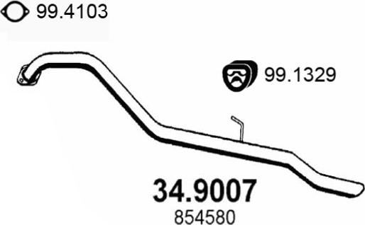 ASSO 34.9007 - Racord evacuare aaoparts.ro