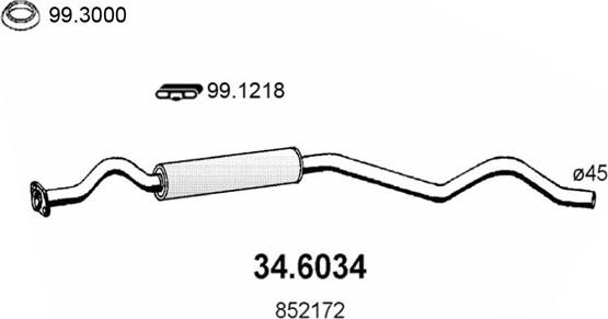 ASSO 34.6034 - Toba esapamet intermediara aaoparts.ro