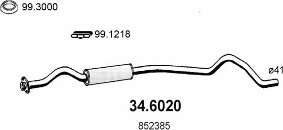 ASSO 34.6020 - Toba esapamet intermediara aaoparts.ro