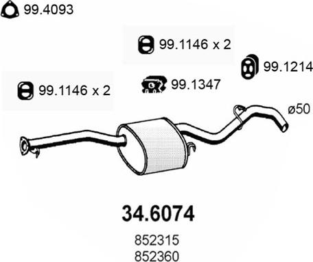 ASSO 34.6074 - Toba esapamet intermediara aaoparts.ro