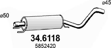 ASSO 34.6118 - Toba esapamet intermediara aaoparts.ro