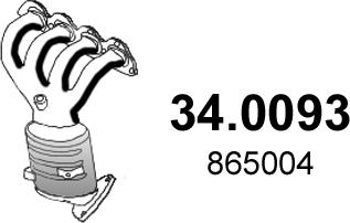 ASSO 34.0093 - Catalizator aaoparts.ro