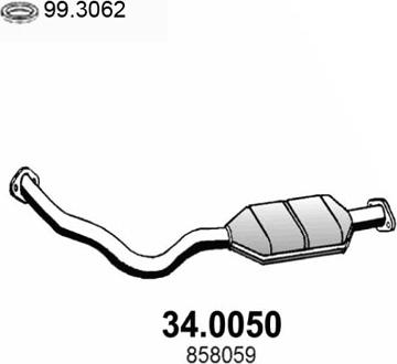 ASSO 34.0050 - Catalizator aaoparts.ro