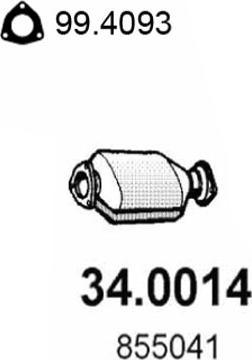 ASSO 34.0014 - Catalizator aaoparts.ro