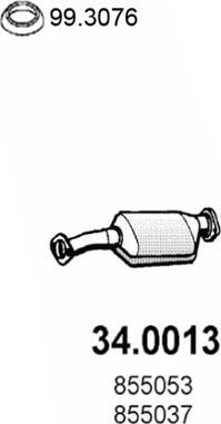 ASSO 34.0013 - Catalizator aaoparts.ro