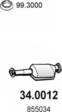 ASSO 34.0012 - Catalizator aaoparts.ro