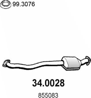 ASSO 34.0028 - Catalizator aaoparts.ro