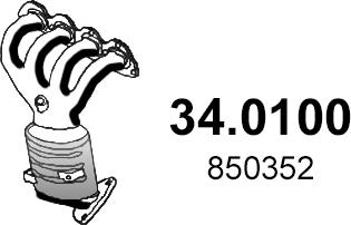 ASSO 34.0100 - Catalizator aaoparts.ro
