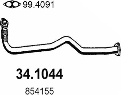 ASSO 34.1044 - Racord evacuare aaoparts.ro