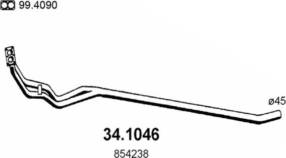 ASSO 34.1046 - Racord evacuare aaoparts.ro