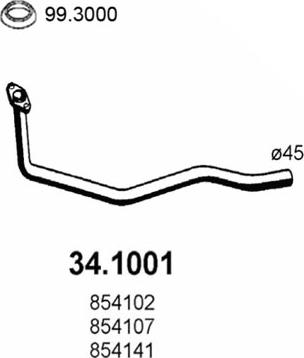 ASSO 34.1001 - Racord evacuare aaoparts.ro