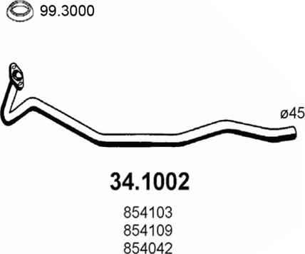 ASSO 34.1002 - Racord evacuare aaoparts.ro
