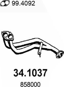 ASSO 34.1037 - Racord evacuare aaoparts.ro