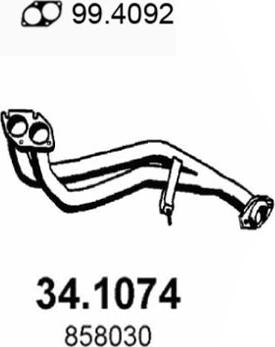 ASSO 34.1074 - Racord evacuare aaoparts.ro