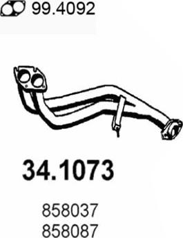 ASSO 34.1073 - Racord evacuare aaoparts.ro
