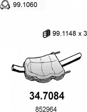 ASSO 34.7084 - Toba esapament finala aaoparts.ro