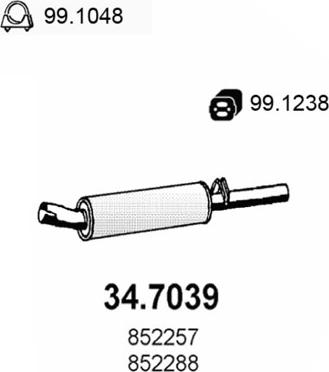 ASSO 34.7039 - Toba esapament finala aaoparts.ro