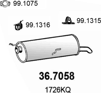 ASSO 36.7058 - Toba esapament finala aaoparts.ro