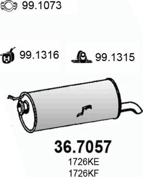 ASSO 36.7057 - Toba esapament finala aaoparts.ro