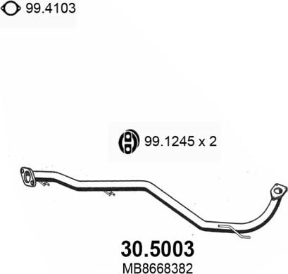 ASSO 30.5003 - Racord evacuare aaoparts.ro