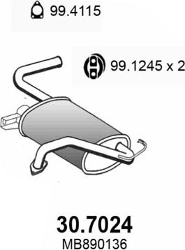 ASSO 30.7024 - Toba esapament finala aaoparts.ro