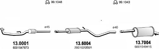 ASSO ART4480 - Sistem de esapament aaoparts.ro