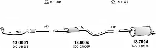ASSO ART4481 - Sistem de esapament aaoparts.ro
