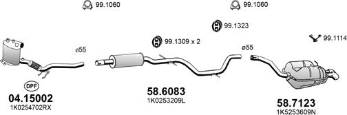 ASSO ART4439 - Sistem de esapament aaoparts.ro