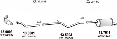 ASSO ART4479 - Sistem de esapament aaoparts.ro
