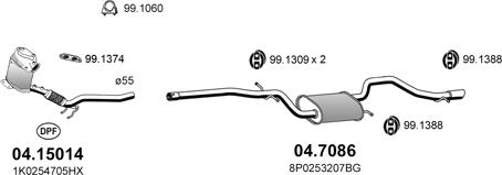 ASSO ART4606 - Sistem de esapament aaoparts.ro