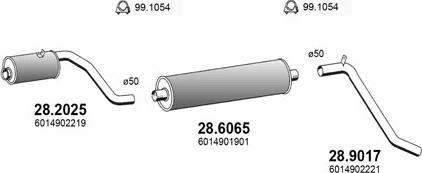 ASSO ART4073 - Sistem de esapament aaoparts.ro
