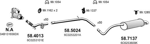 ASSO ART4823 - Sistem de esapament aaoparts.ro
